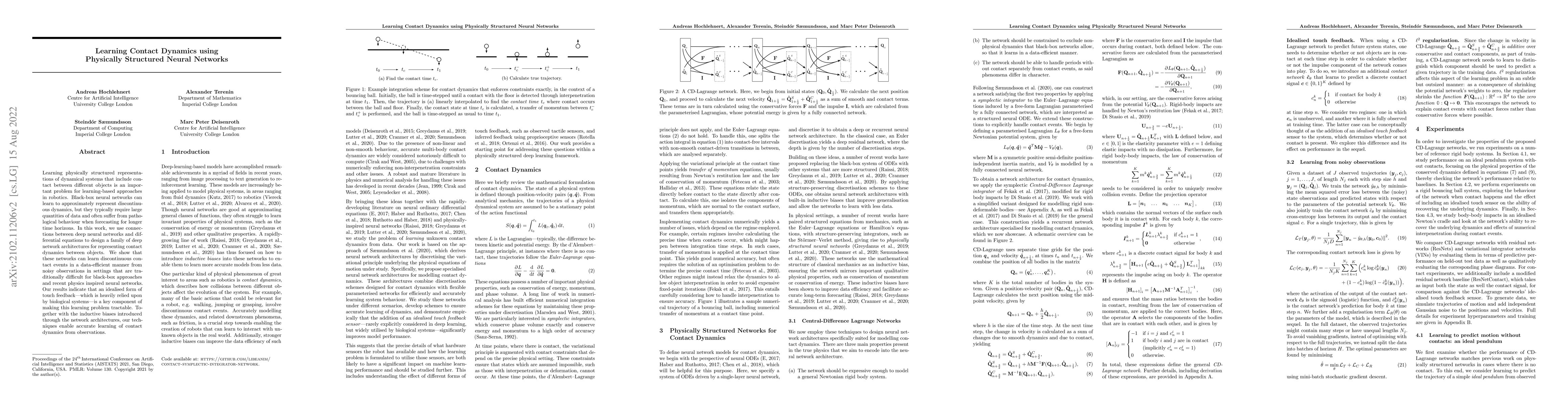 Thumbnail for Learning Contact Dynamics using Physically Structured Neural Networks