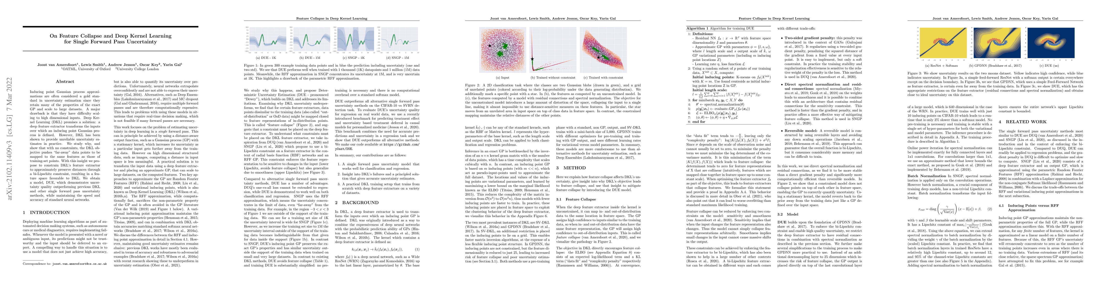 Thumbnail for On Feature Collapse and Deep Kernel Learning for Single Forward Pass
  Uncertainty