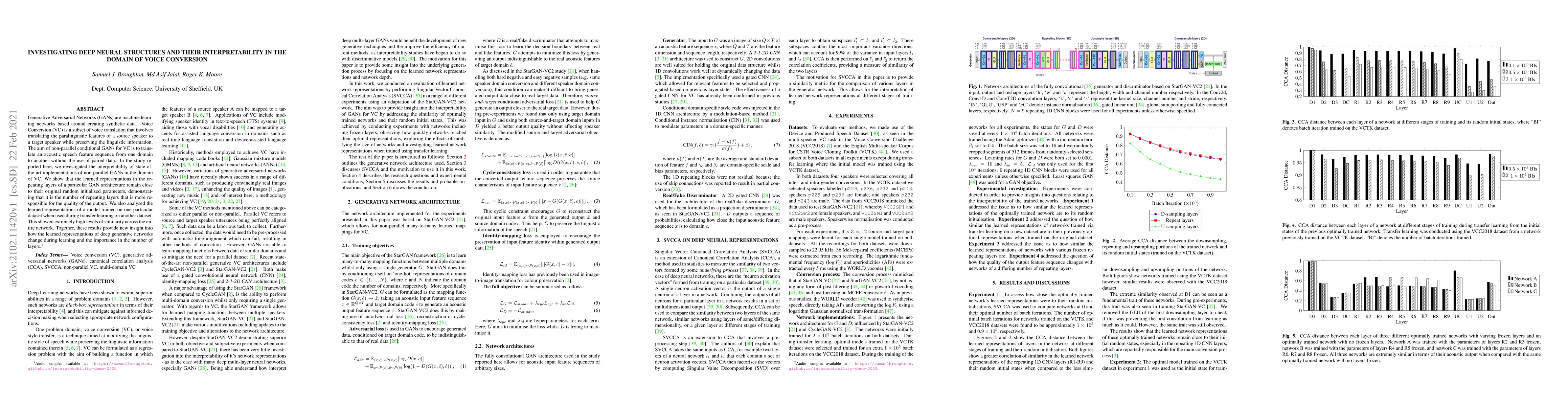 Thumbnail for Investigating Deep Neural Structures and their Interpretability in the
  Domain of Voice Conversion