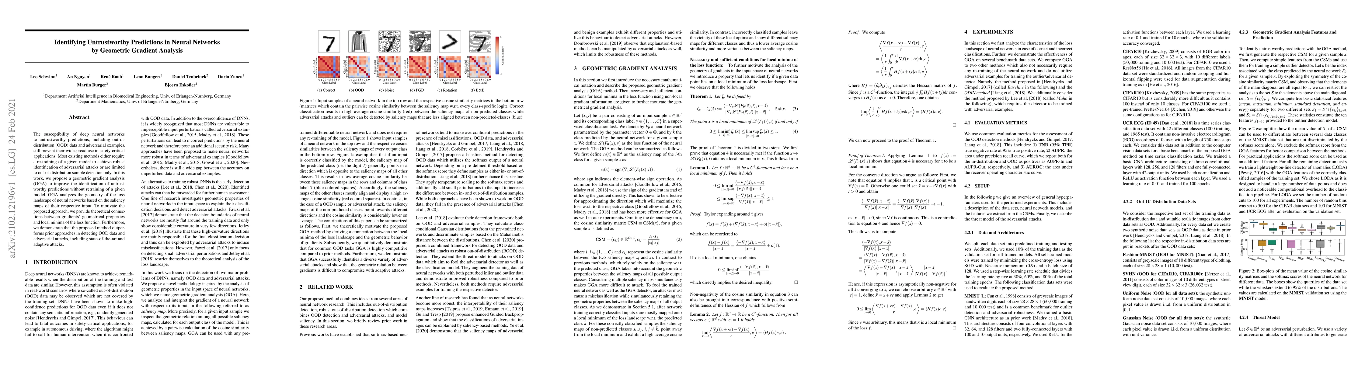 Thumbnail for Identifying Untrustworthy Predictions in Neural Networks by Geometric
  Gradient Analysis