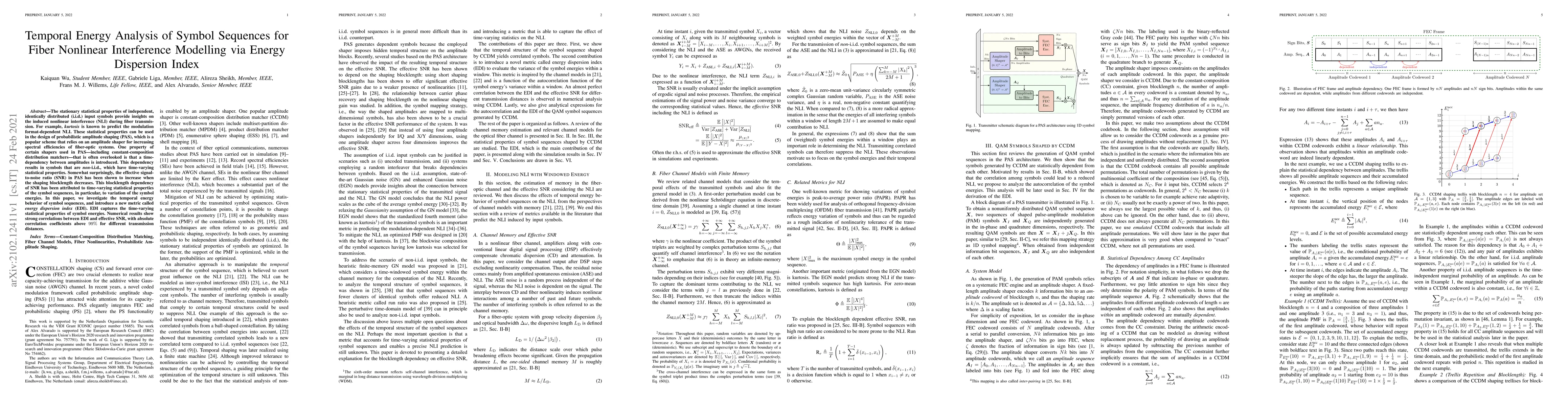 Thumbnail for Temporal Energy Analysis of Symbol Sequences for Fiber Nonlinear
  Interference Modelling via Energy Dispersion Index