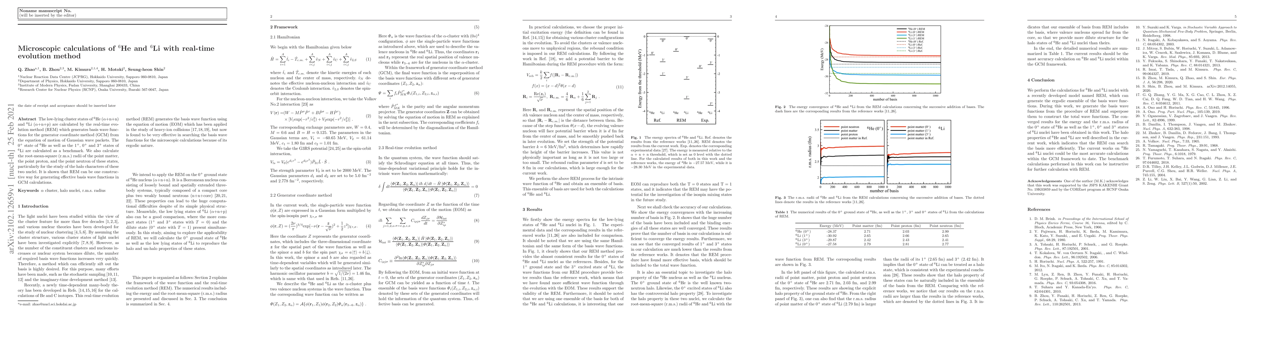 Thumbnail for Microscopic calculations of 6He and 6Li with real-time evolution method