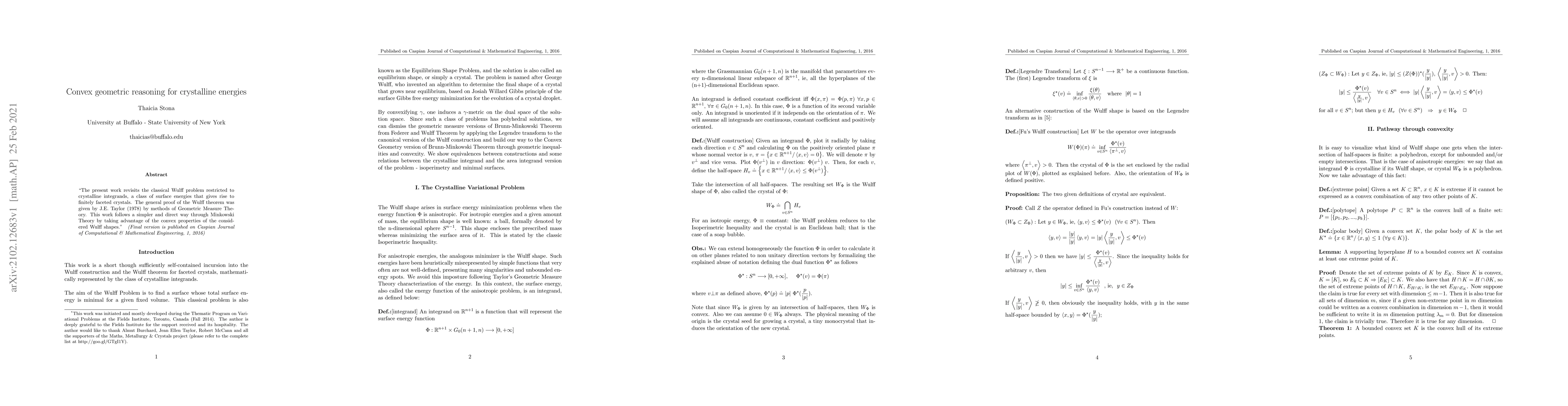 Thumbnail for Convex geometric reasoning for crystalline energies