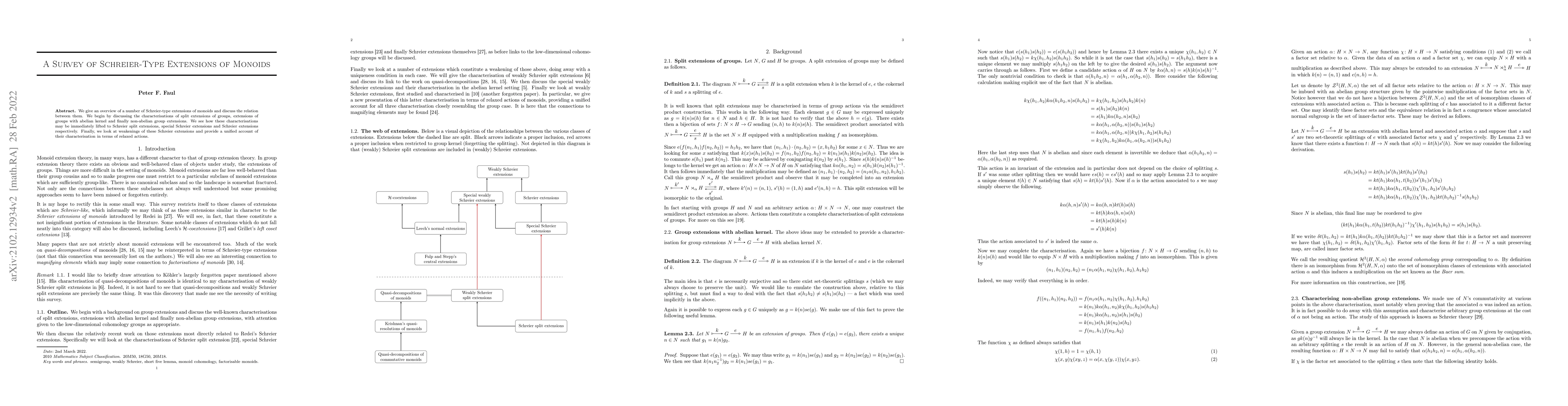 Thumbnail for A Survey of Schreier-Type Extensions of Monoids