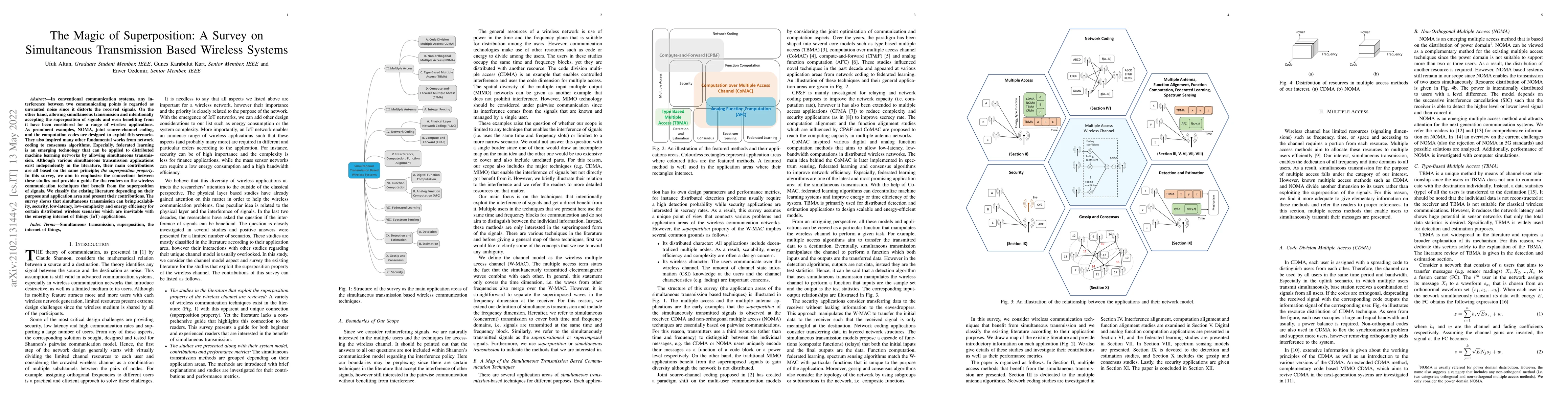 Thumbnail for The Magic of Superposition: A Survey on Simultaneous Transmission Based
  Wireless Systems