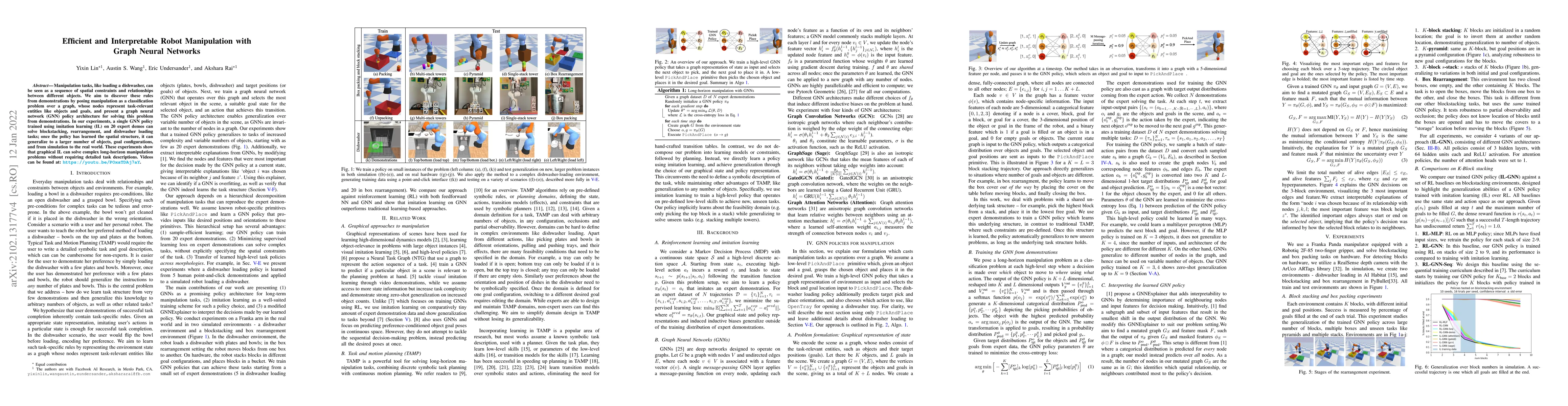 Thumbnail for Efficient and Interpretable Robot Manipulation with Graph Neural
  Networks