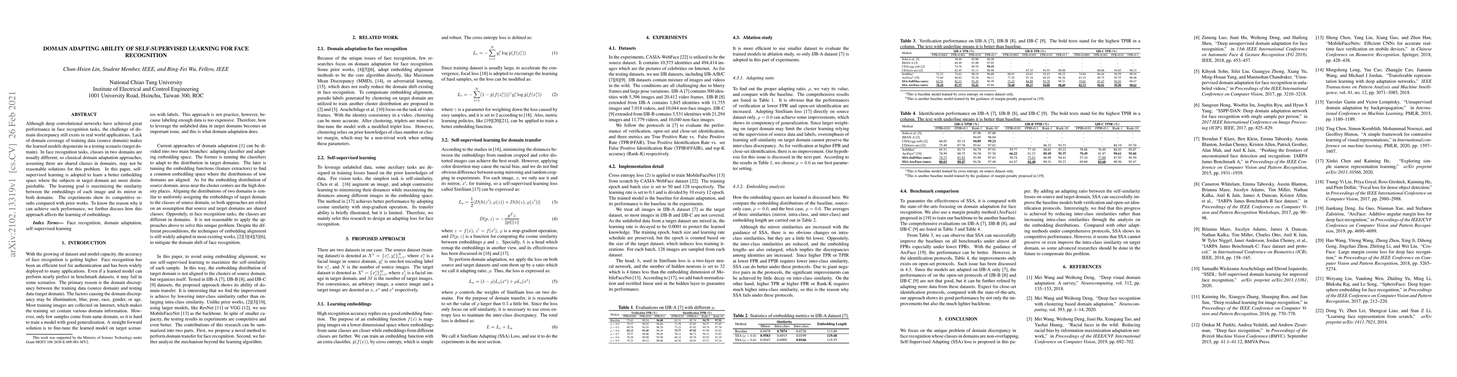 Thumbnail for Domain Adapting Ability of Self-Supervised Learning for Face Recognition