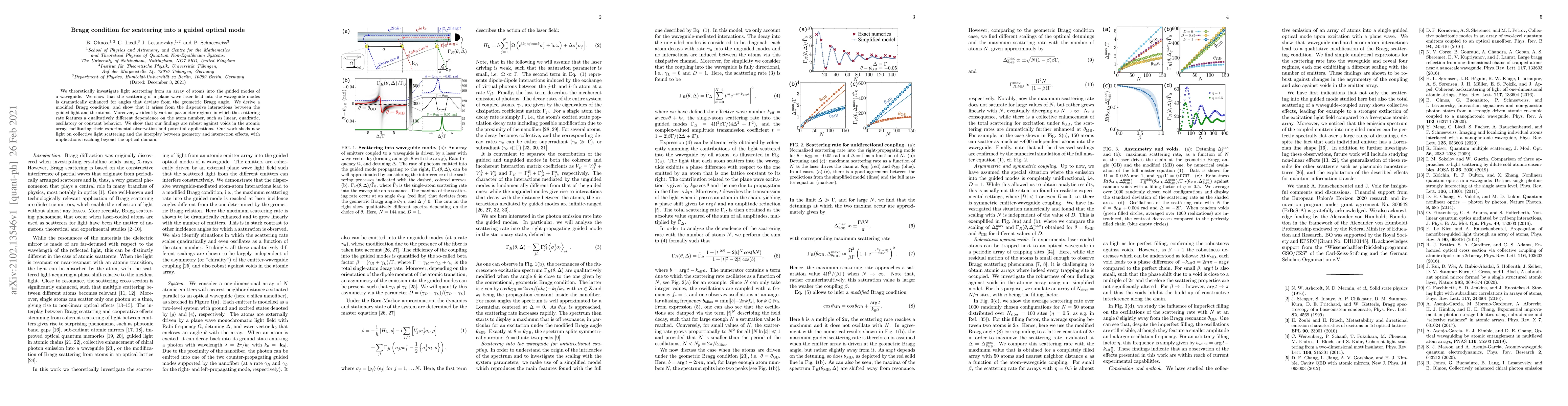 Thumbnail for Bragg condition for scattering into a guided optical mode