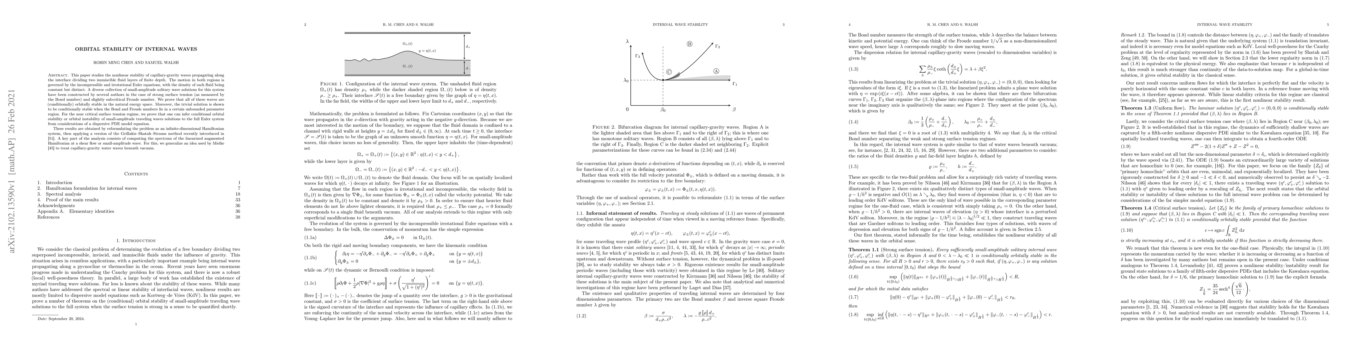 Thumbnail for Orbital stability of internal waves