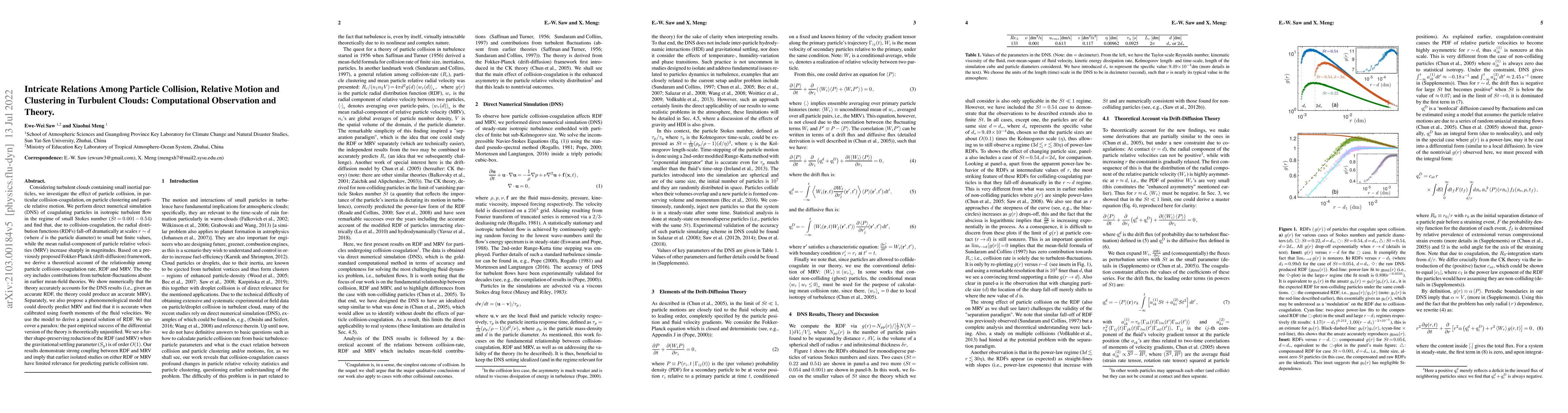 Thumbnail for Intricate Relations Among Particle Collision, Relative Motion and
  Clustering in Turbulent Clouds: Computational Observation and Theory