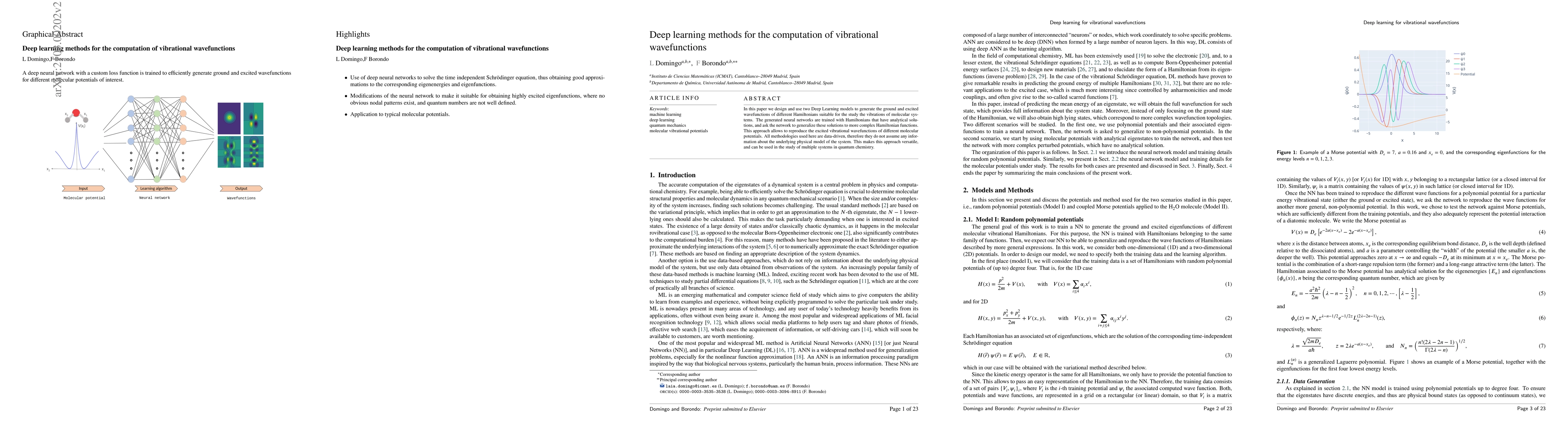 Thumbnail for Deep learning methods for the computation of vibrational wavefunctions