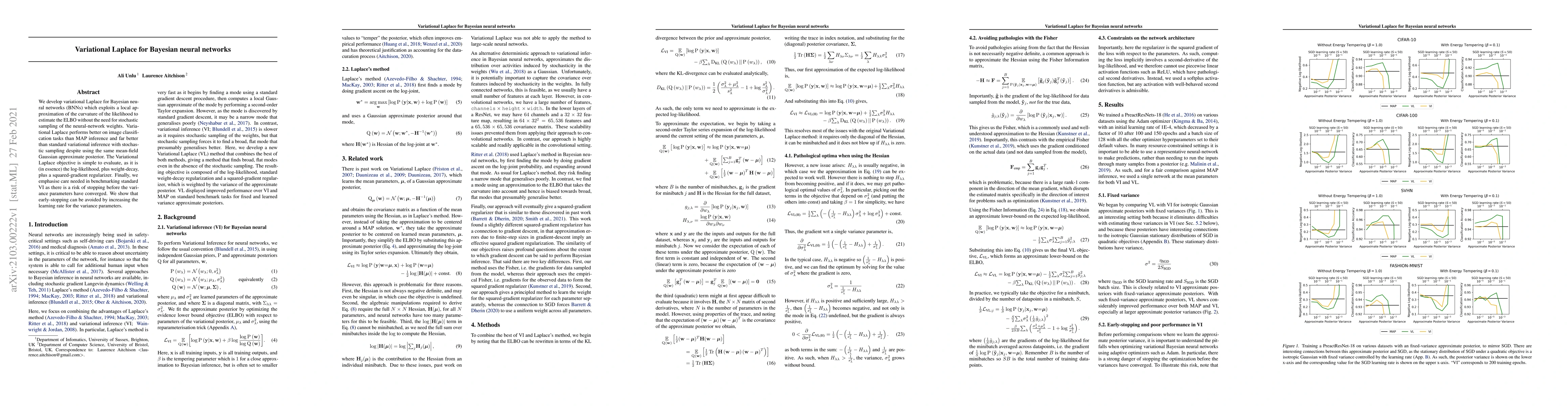 Thumbnail for Variational Laplace for Bayesian neural networks