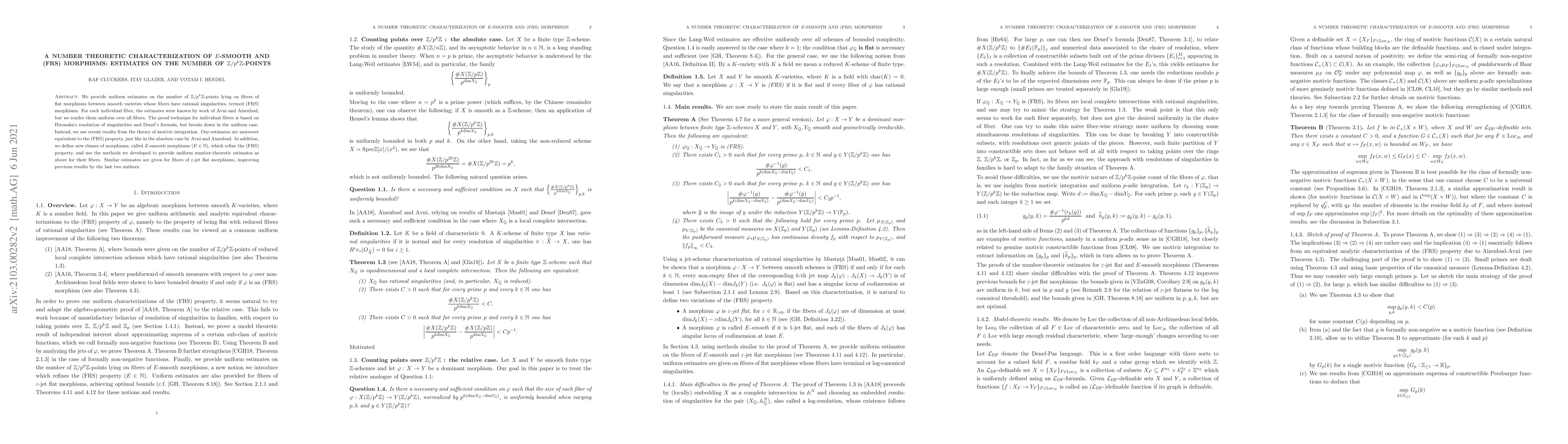Thumbnail for A number theoretic characterization of $E$-smooth and (FRS) morphisms:
  estimates on the number of $\mathbb{Z}/p^{k}\mathbb{Z}$-points