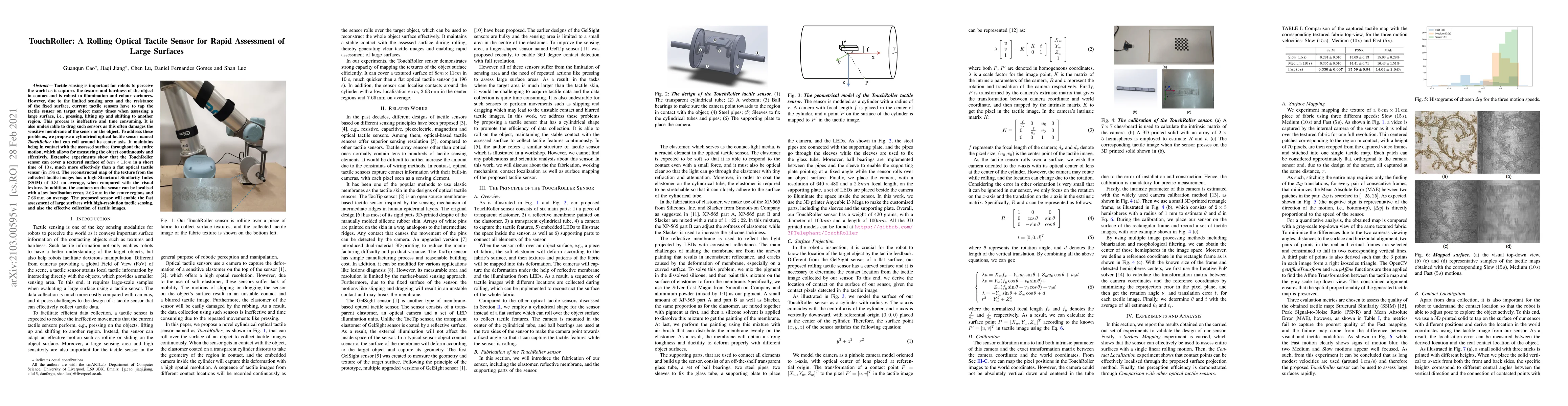 Thumbnail for TouchRoller: A Rolling Optical Tactile Sensor for Rapid Assessment of
  Large Surfaces