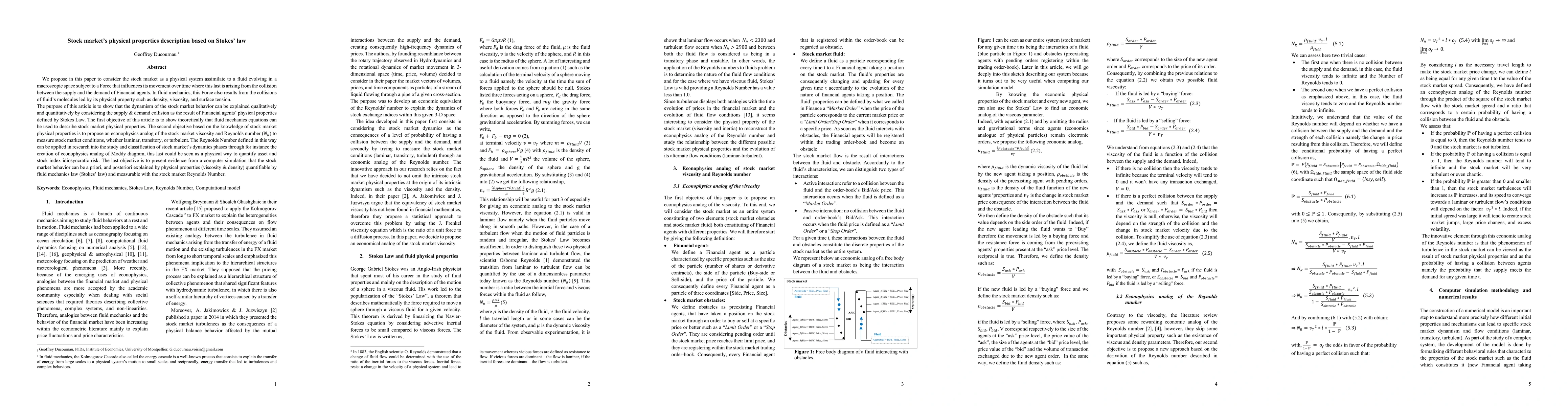 Thumbnail for Stock market's physical properties description based on Stokes law