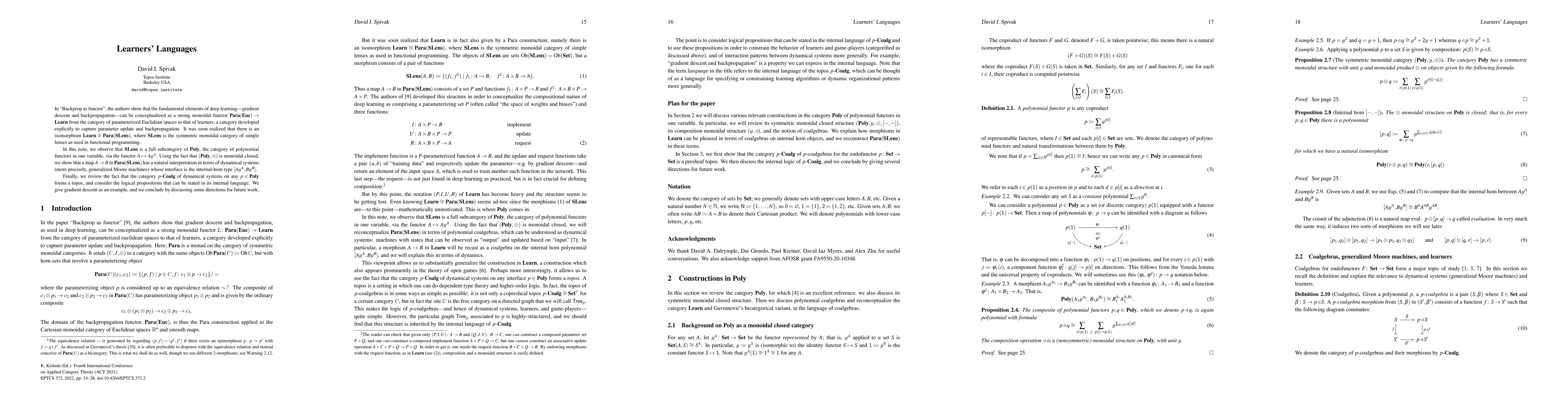 Thumbnail for Learners' Languages