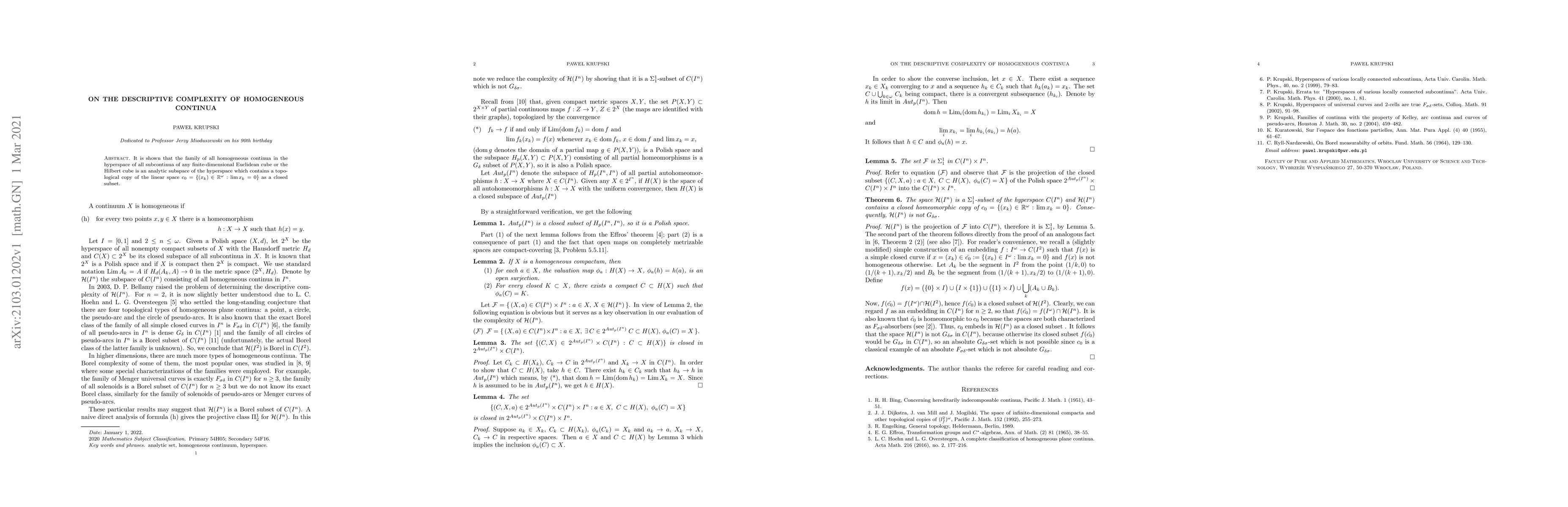 Thumbnail for On the descriptive complexity of homogeneous continua