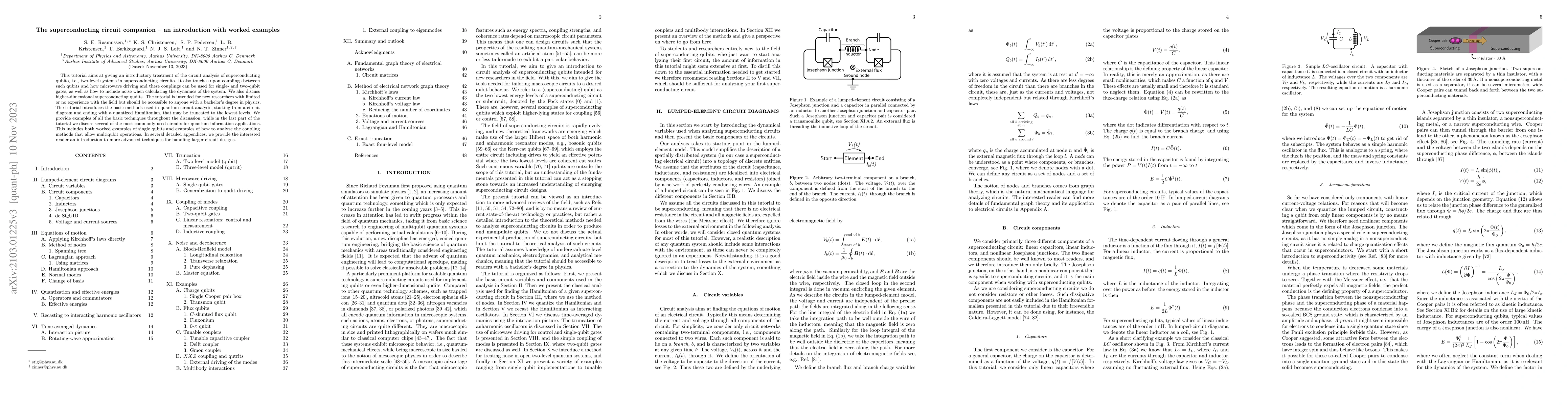 Thumbnail for The superconducting circuit companion -- an introduction with worked
  examples