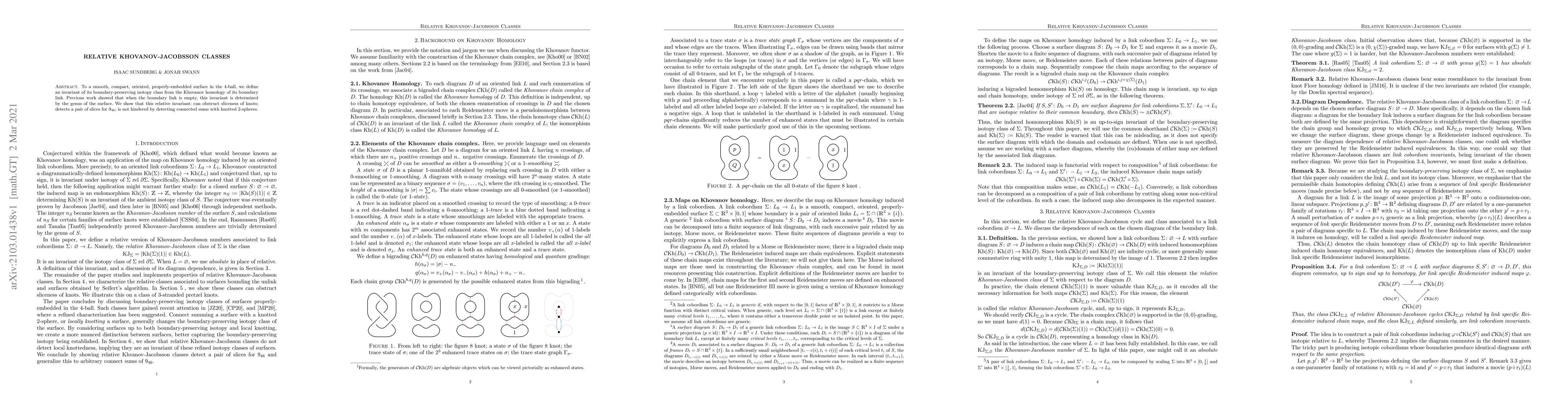 Thumbnail for Relative Khovanov-Jacobsson classes