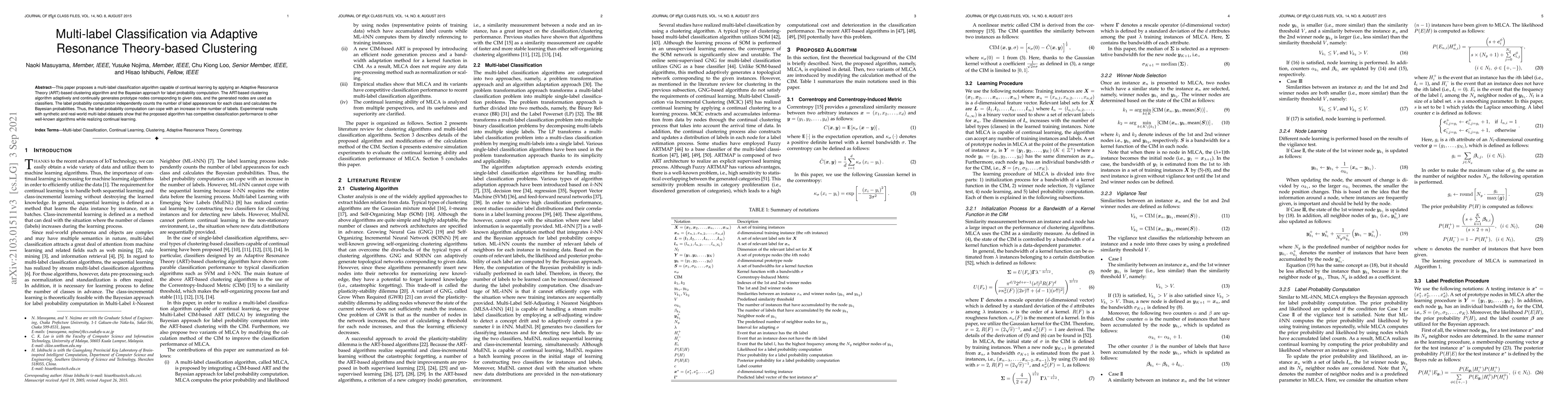 Thumbnail for Multi-label Classification via Adaptive Resonance Theory-based
  Clustering