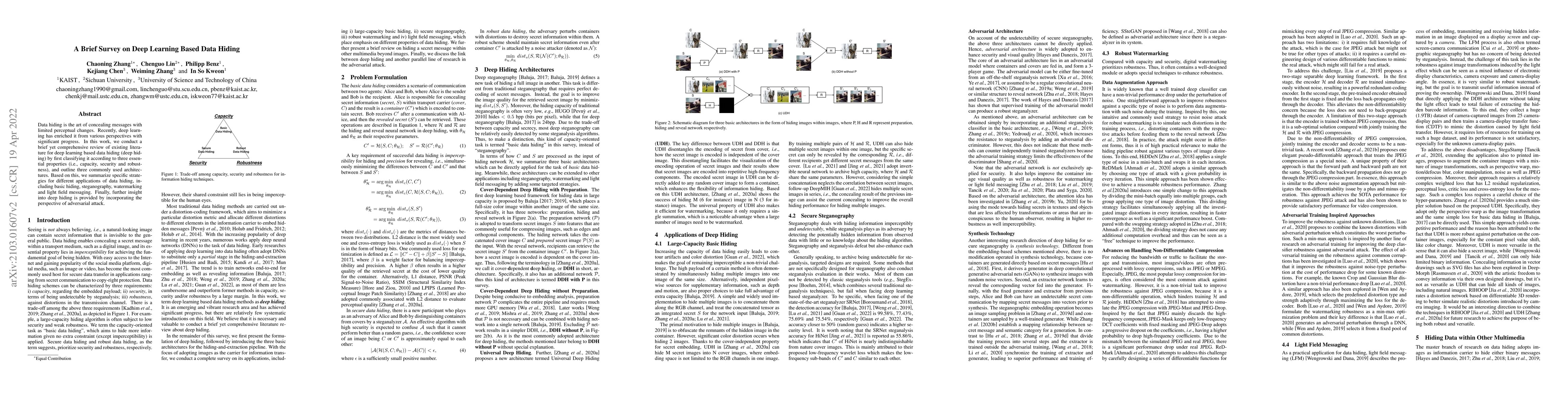 Thumbnail for A Brief Survey on Deep Learning Based Data Hiding