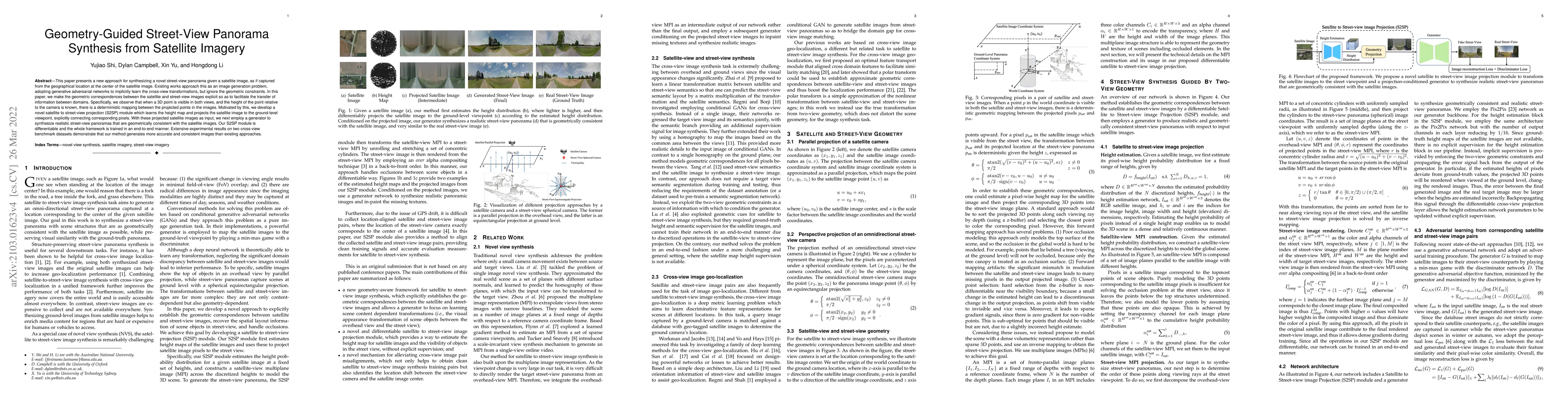 Thumbnail for Geometry-Guided Street-View Panorama Synthesis from Satellite Imagery