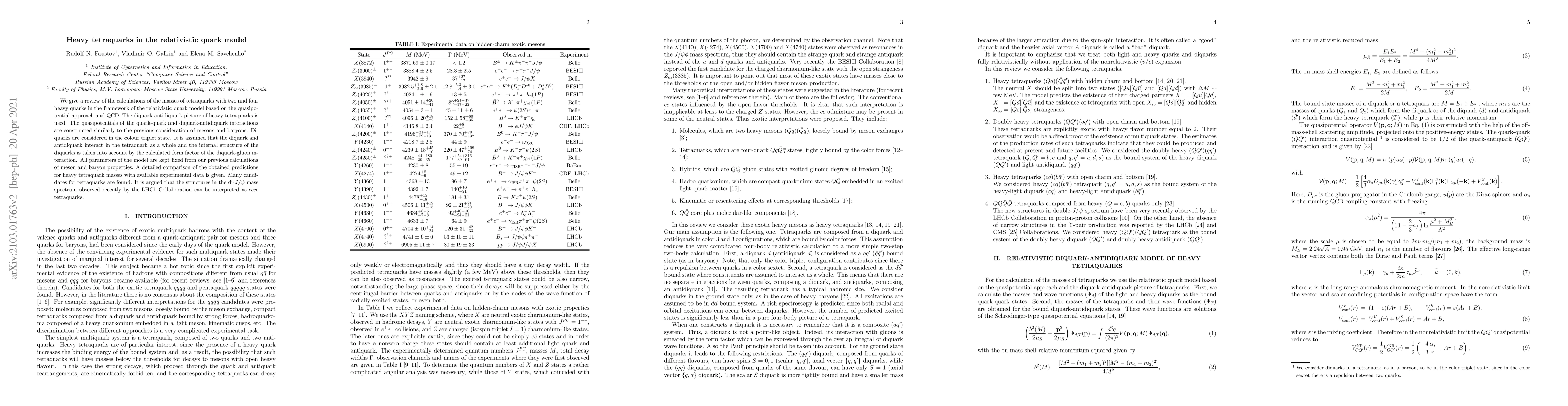 Thumbnail for Heavy tetraquarks in the relativistic quark model
