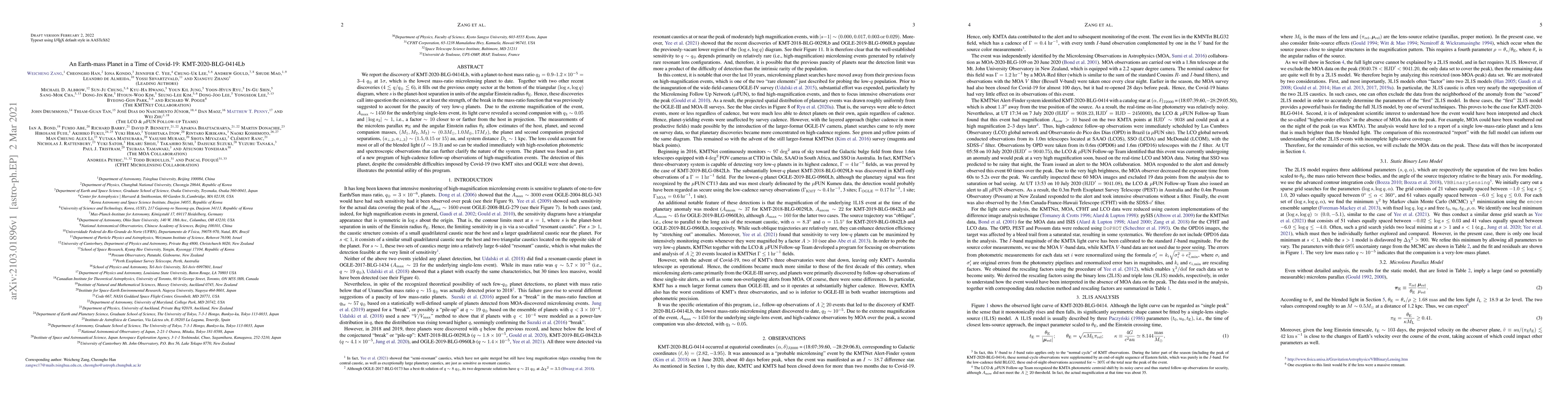 Thumbnail for An Earth-mass Planet in a Time of Covid-19: KMT-2020-BLG-0414Lb