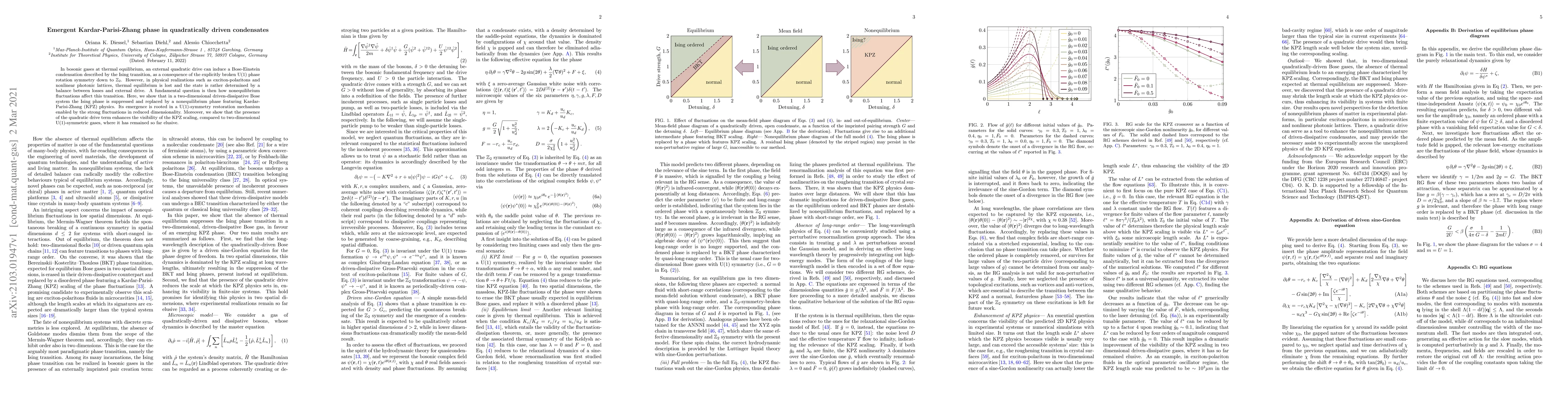 Thumbnail for Emergent Kardar-Parisi-Zhang phase in quadratically driven condensates
