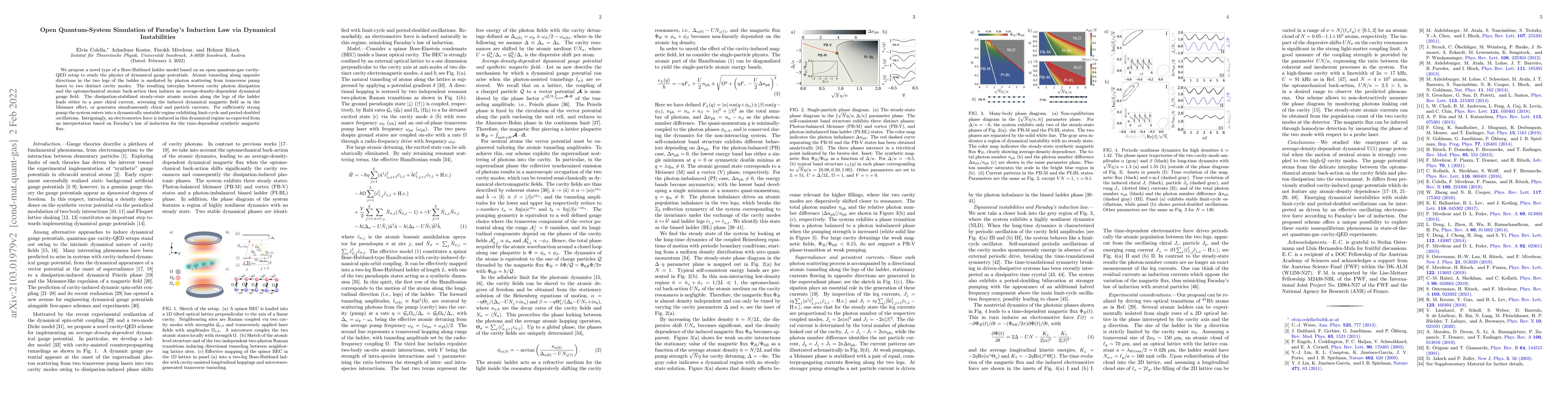 Thumbnail for Open Quantum-System Simulation of Faraday's Induction Law via Dynamical
  Instabilities
