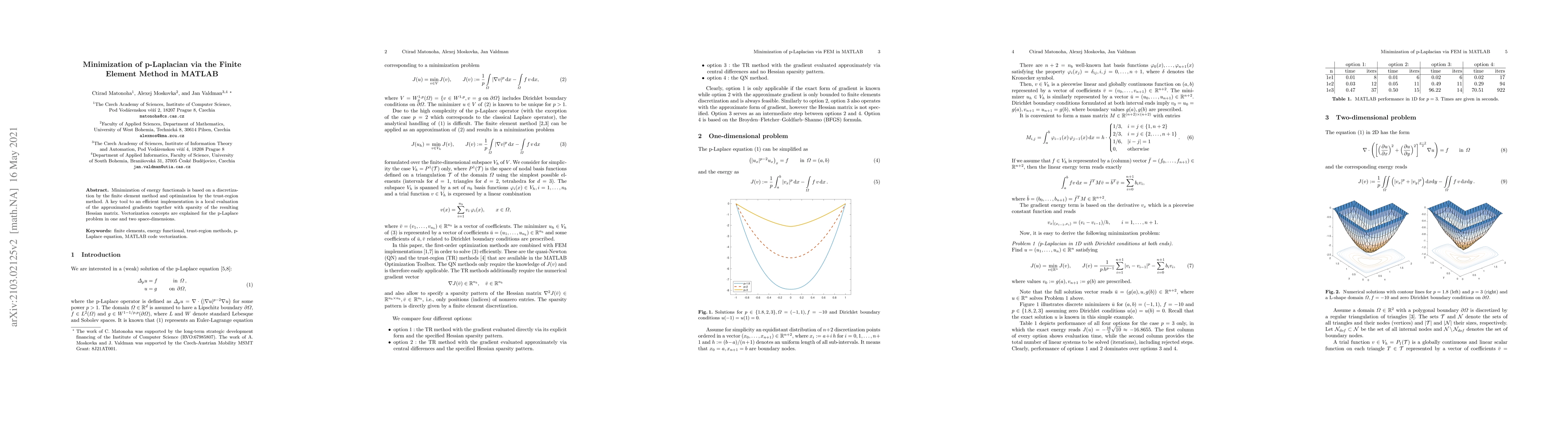 Thumbnail for Minimization of p-Laplacian via the Finite Element Method in MATLAB