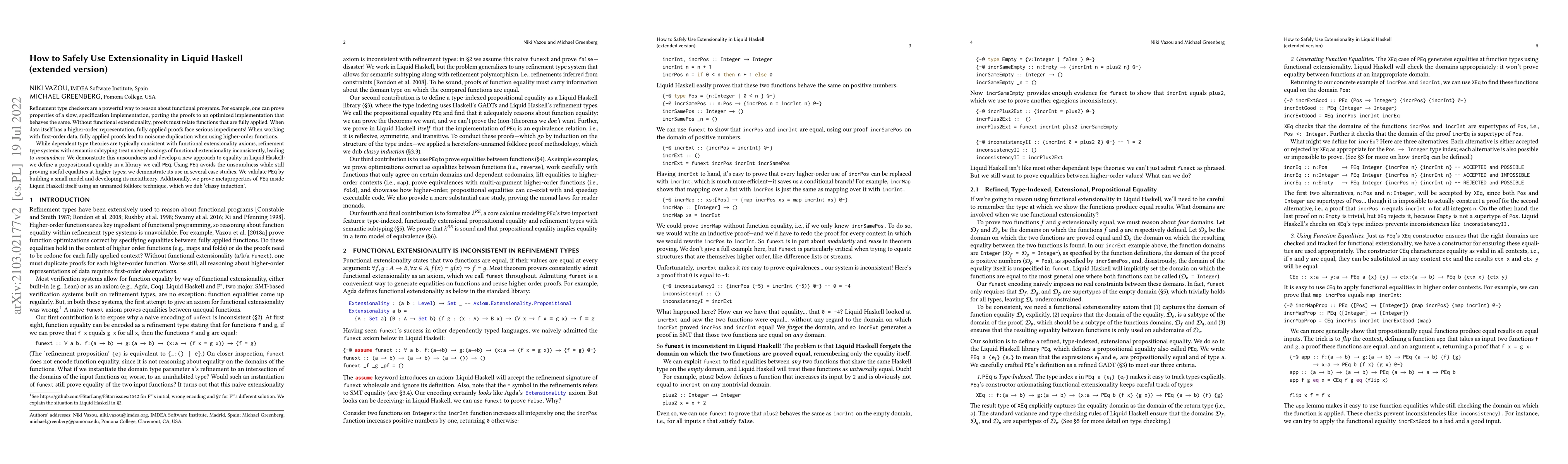 Thumbnail for How to Safely Use Extensionality in Liquid Haskell