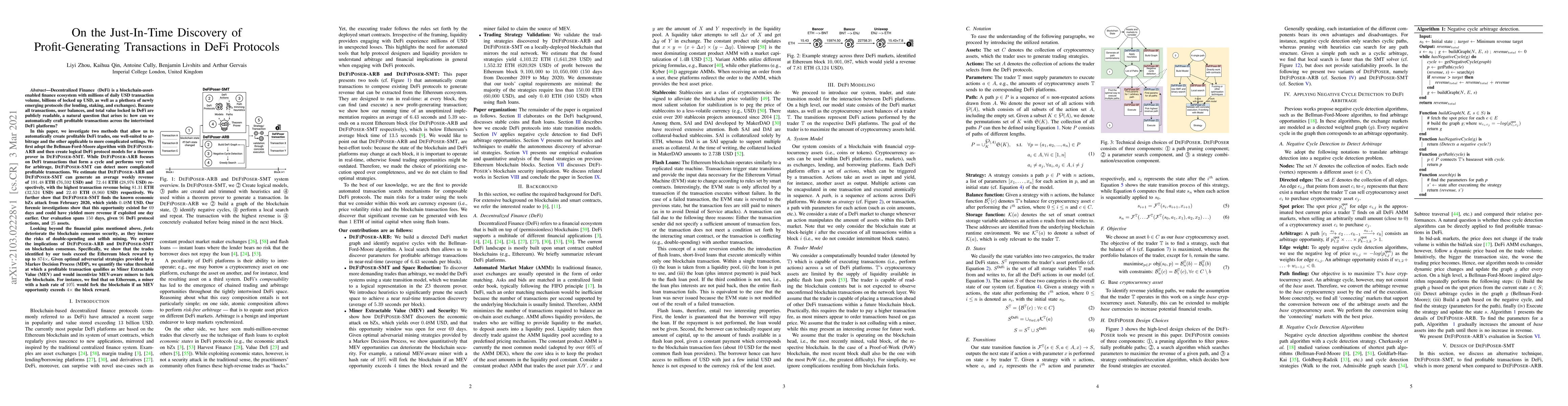 Thumbnail for On the Just-In-Time Discovery of Profit-Generating Transactions in DeFi
  Protocols