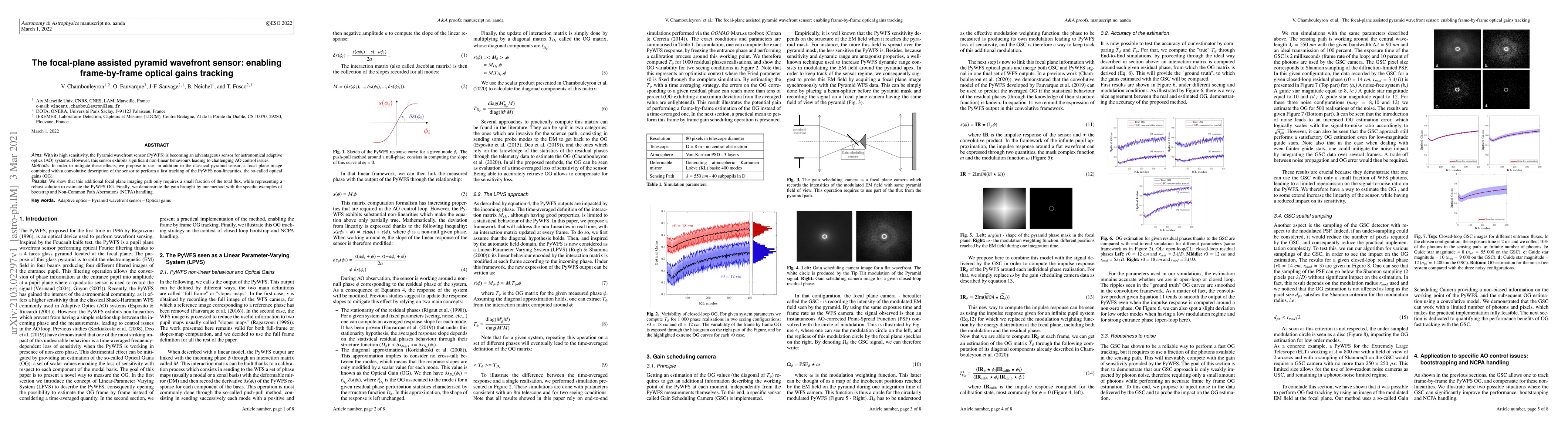 Thumbnail for The focal-plane assisted pyramid wavefront sensor: enabling
  frame-by-frame optical gains tracking