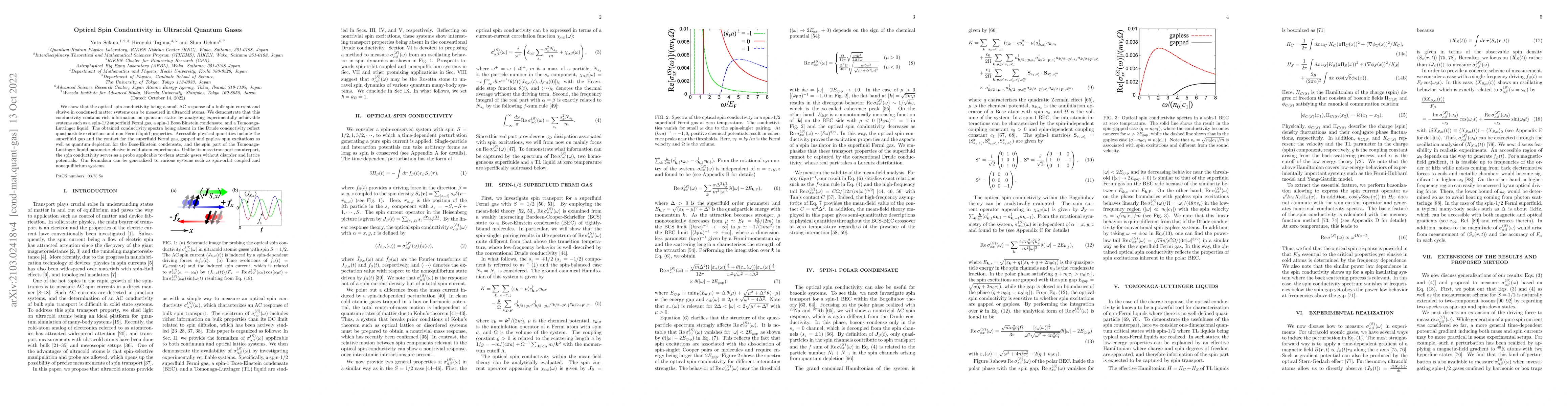 Thumbnail for Optical spin conductivity in ultracold quantum gases