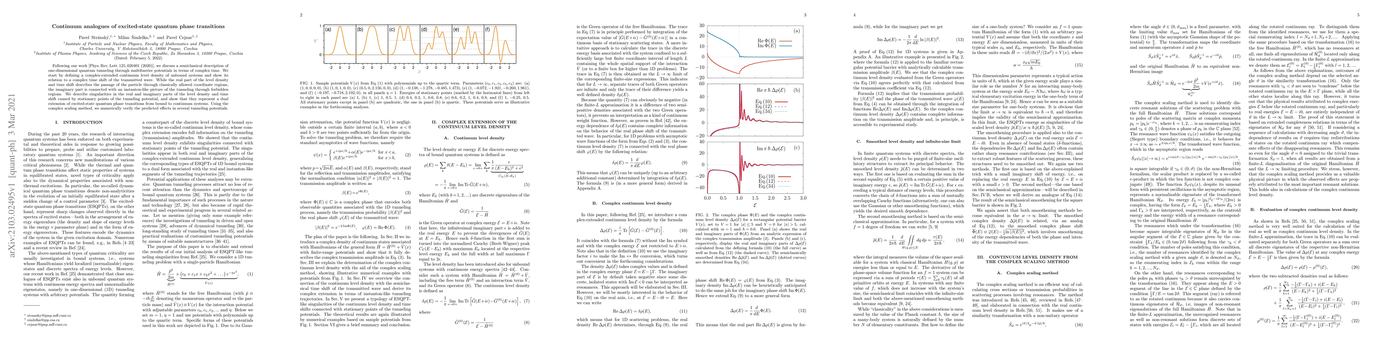 Thumbnail for Continuum analogues of excited-state quantum phase transitions