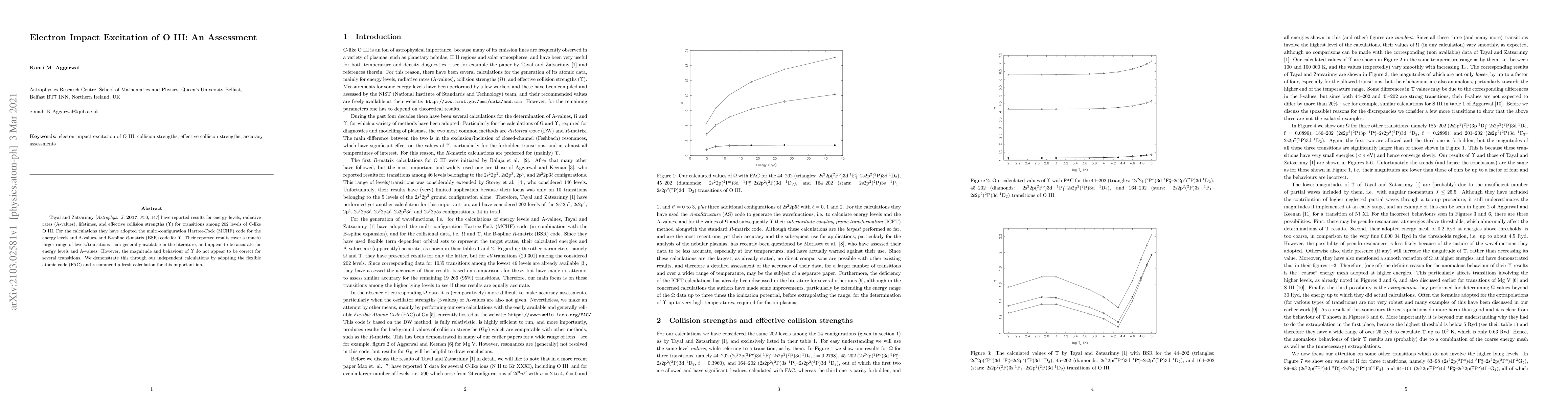 Thumbnail for Electron Impact Excitation of O III: An Assessment