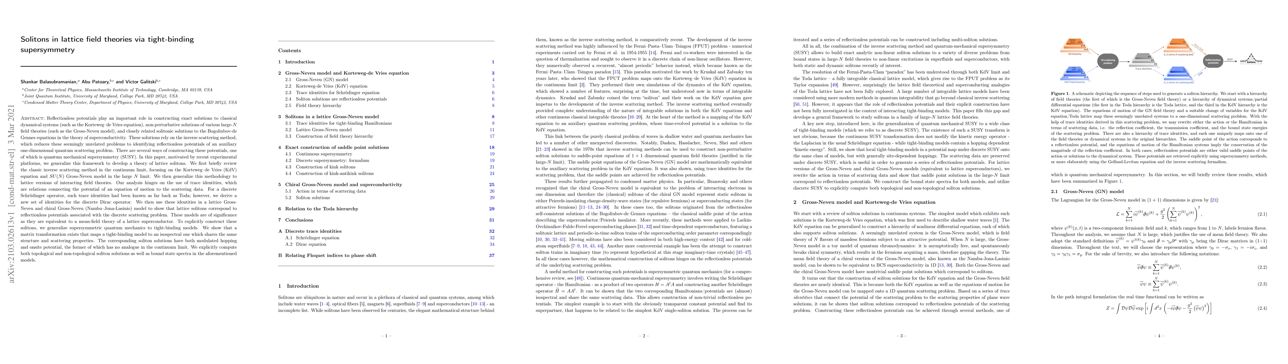 Thumbnail for Solitons in lattice field theories via tight-binding supersymmetry