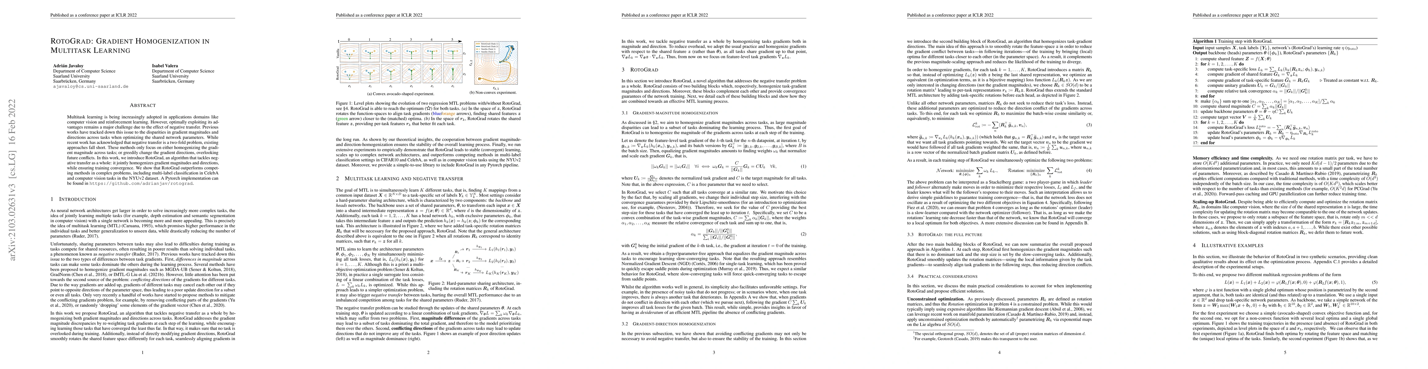 Thumbnail for RotoGrad: Gradient Homogenization in Multitask Learning