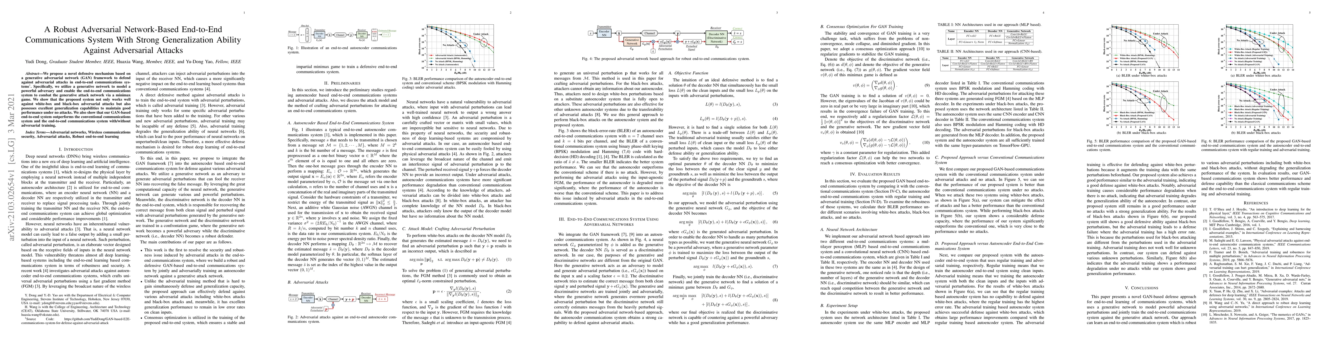 Thumbnail for A Robust Adversarial Network-Based End-to-End Communications System With
  Strong Generalization Ability Against Adversarial Attacks