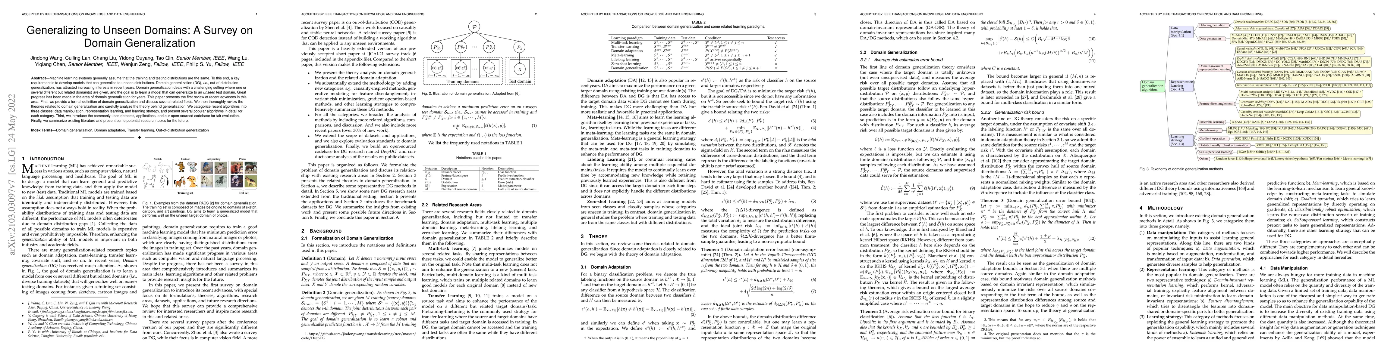 Thumbnail for Generalizing to Unseen Domains: A Survey on Domain Generalization
