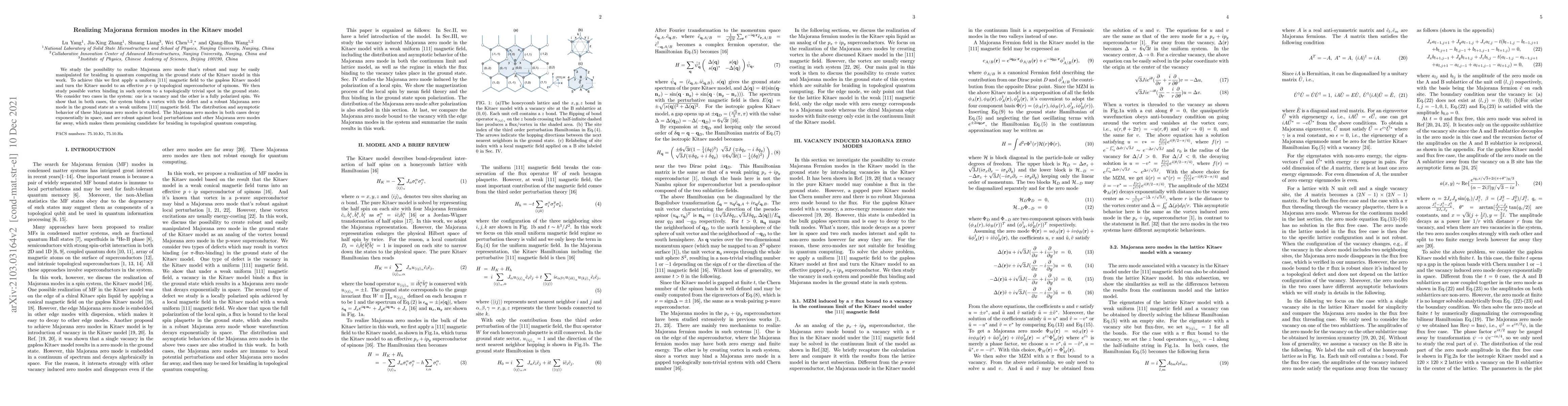 Thumbnail for Realizing Majorana fermion modes in the Kitaev model