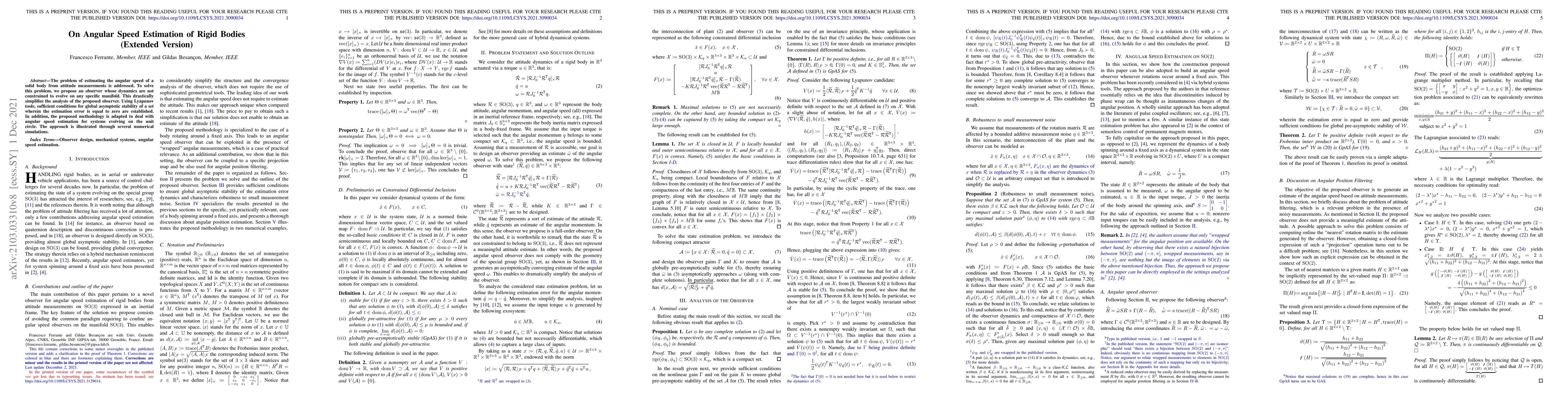 Thumbnail for On Angular Speed Estimation of Rigid Bodies