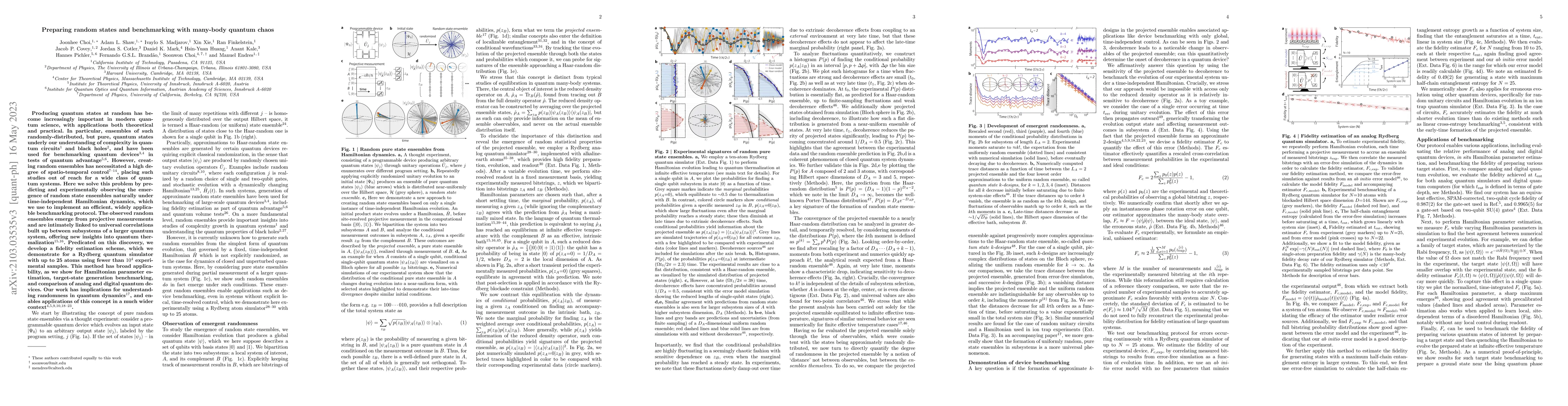 Thumbnail for Preparing random states and benchmarking with many-body quantum chaos