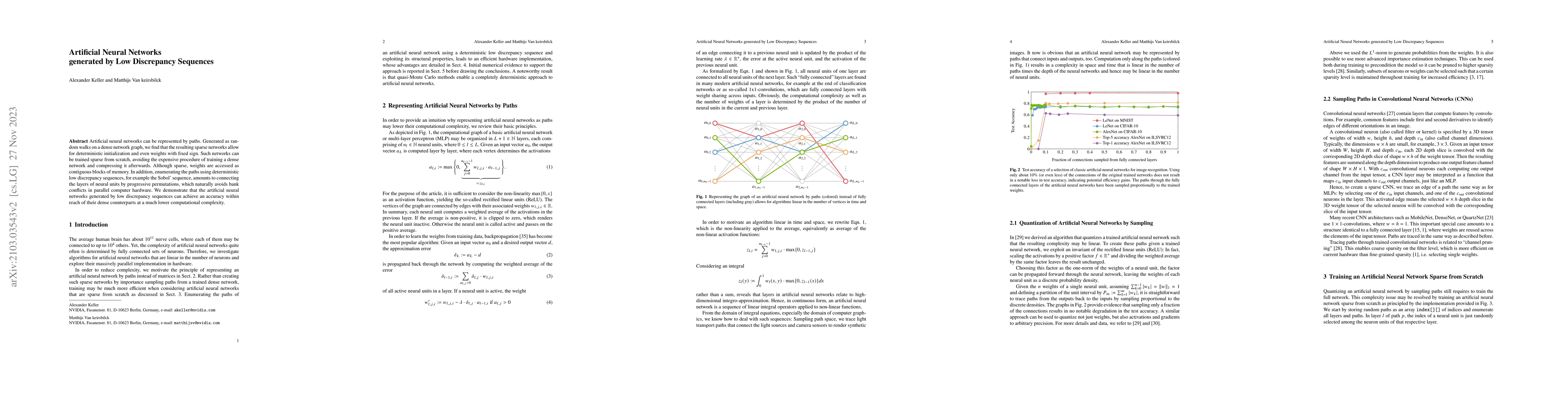 Thumbnail for Artificial Neural Networks generated by Low Discrepancy Sequences