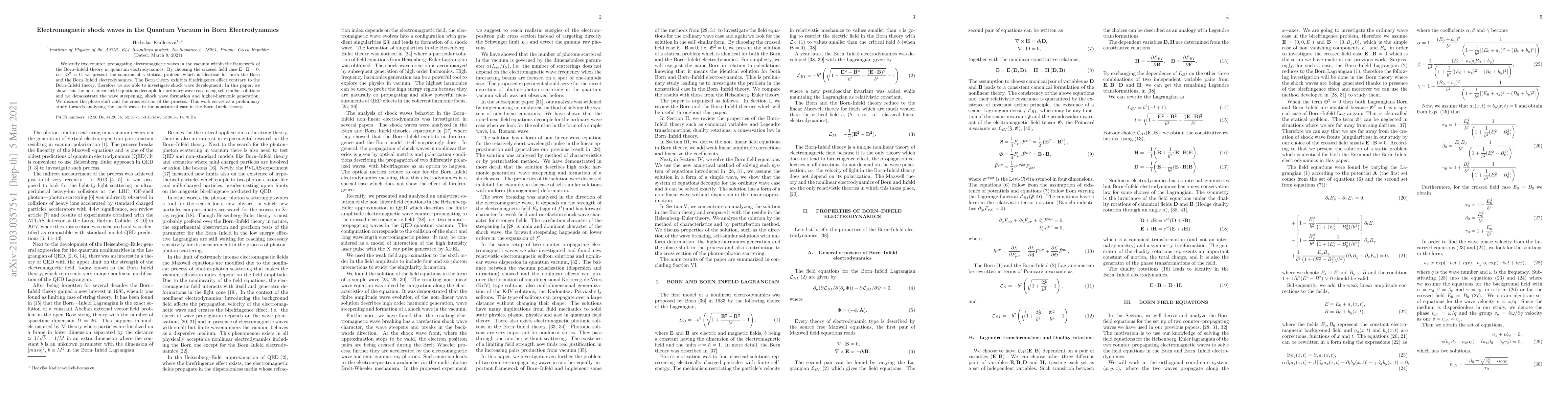 Thumbnail for Electromagnetic waves in Born Electrodynamics