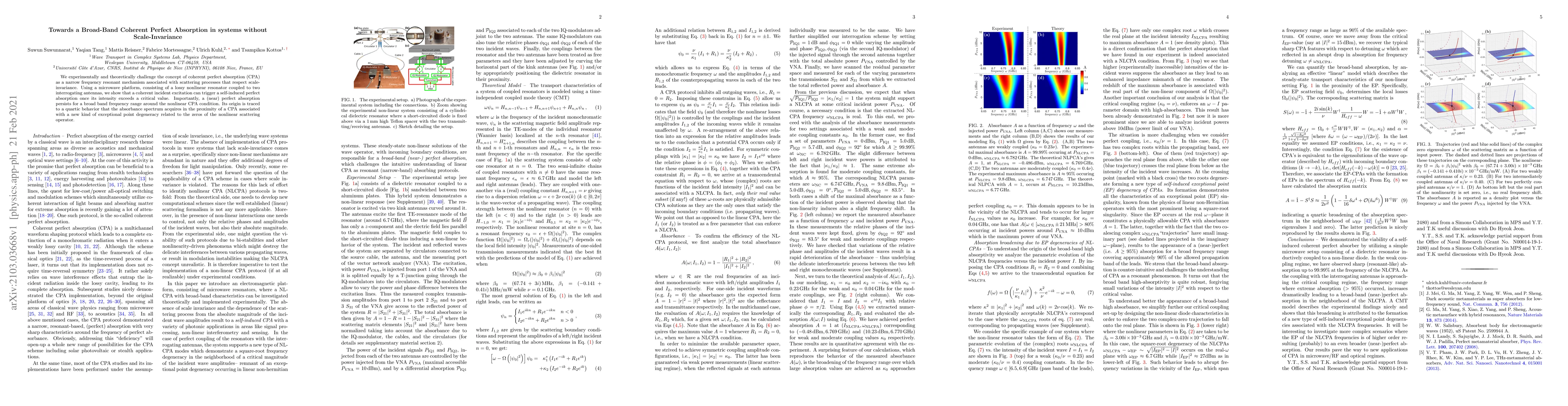 Thumbnail for Towards a Broad-Band Coherent Perfect Absorption in systems without
  Scale-Invariance