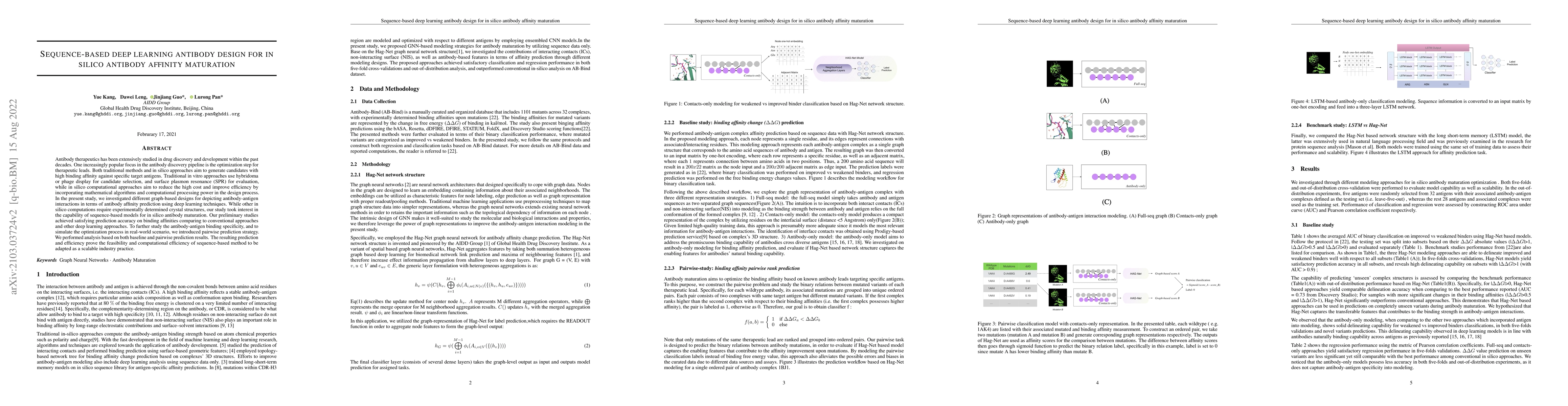 Thumbnail for Sequence-based deep learning antibody design for in silico antibody
  affinity maturation