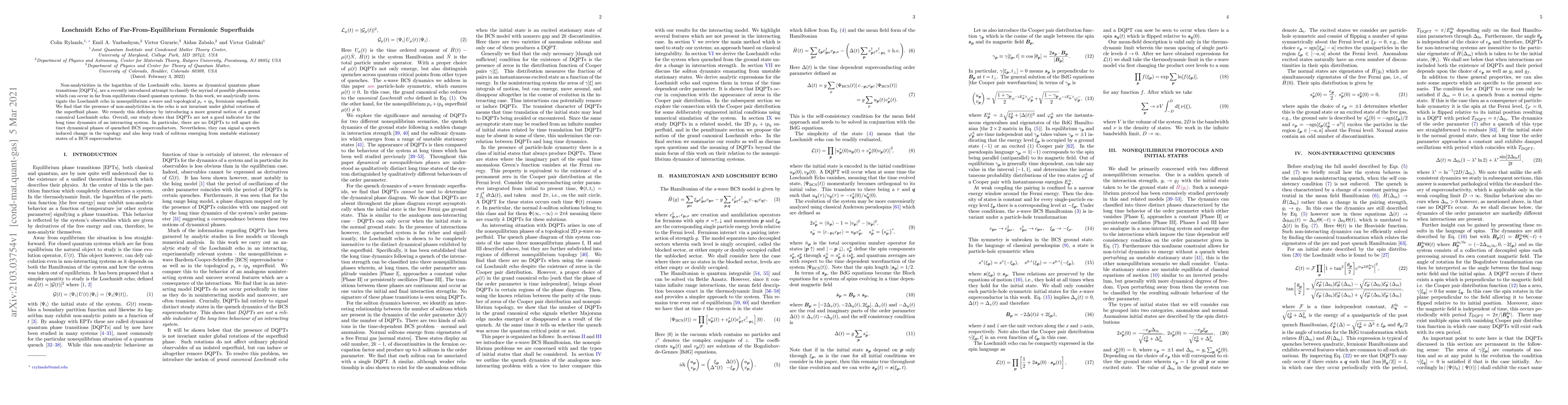 Thumbnail for Loschmidt Echo of Far-From-Equilibrium Fermionic Superfluids