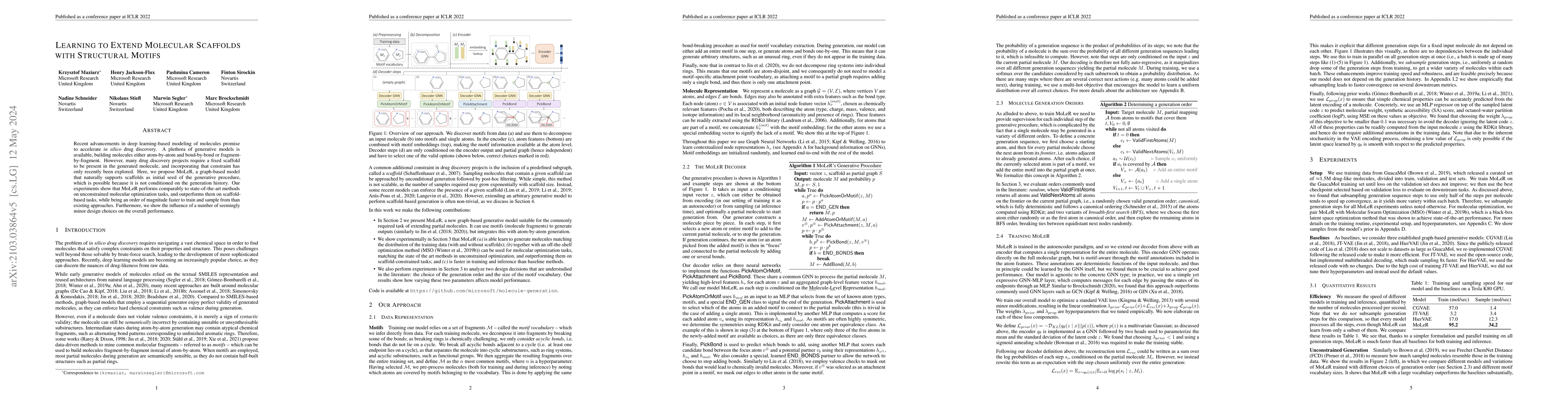 Thumbnail for Learning to Extend Molecular Scaffolds with Structural Motifs